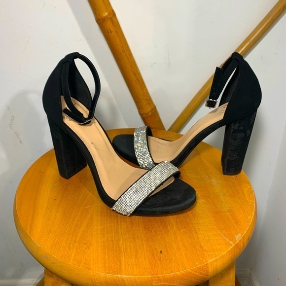 Windsor Shoes - Windsor Glam Beauty Rhinestone Block Heels